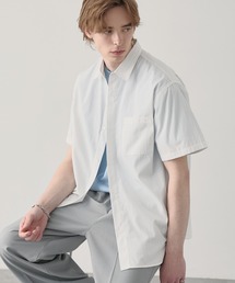 EASENCE（イーズエンス）の「【EASENCE】ストライプ ミニチェック アソート レギュラーカラー半袖シャツ<接触冷感 吸水速乾 イージーケア>（シャツ/ブラウス）」