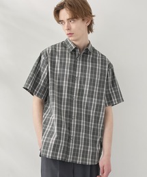 EASENCE（イーズエンス）の「【EASENCE】ストライプ ミニチェック アソート レギュラーカラー半袖シャツ<接触冷感 吸水速乾 イージーケア>（シャツ/ブラウス）」