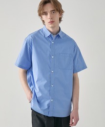 EASENCE（イーズエンス）の「【EASENCE】ストライプ ミニチェック アソート レギュラーカラー半袖シャツ<接触冷感 吸水速乾 イージーケア>（シャツ/ブラウス）」