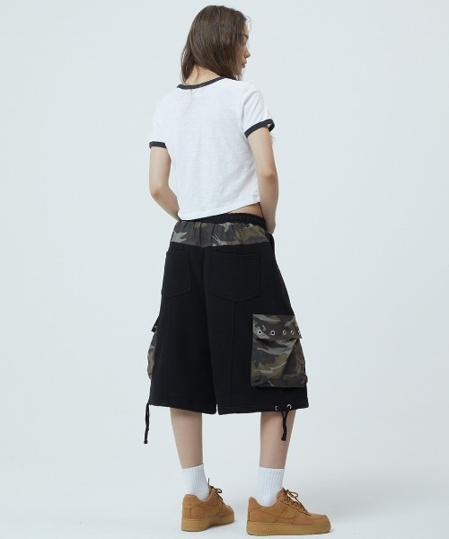 MAHAGRID（マハグリッド）の「『mahagrid/マハグリッド』 BITE LOVER CROP RINGER TEE/バイト ラバー クロップ リンガー Tシャツ（Tシャツ/カットソー・レディース・ブラック/イエロー/ホワイト・XS）」の7枚目の写真