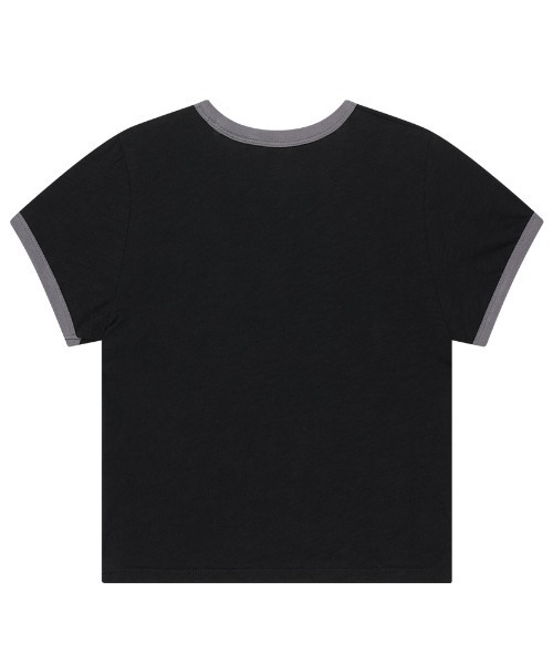 MAHAGRID（マハグリッド）の「『mahagrid/マハグリッド』 BITE LOVER CROP RINGER TEE/バイト ラバー クロップ リンガー Tシャツ（Tシャツ/カットソー・レディース・ブラック/イエロー/ホワイト・XS）」の20枚目の写真
