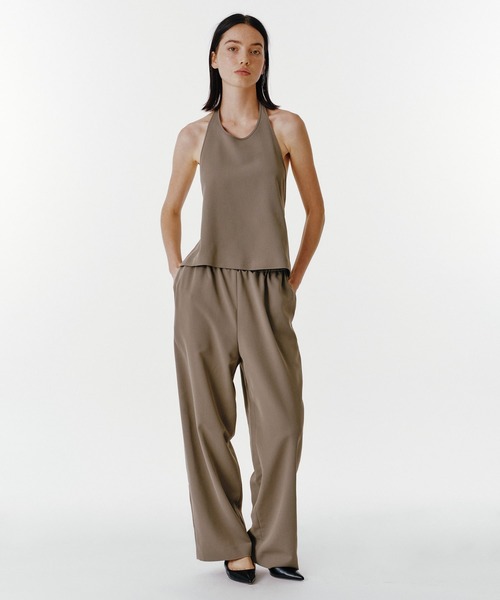 UNUS（ユナス）の「UNUS / Halter Neck Top（キャミソール・レディース・グレー/ブラウン・38/36）」の3枚目の写真