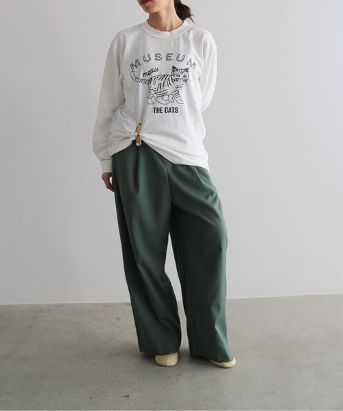 Pqran(クラン)の「フロントアシメトリ―パンツ(その他パンツ・レディース・カーキ/ベージュ/チャコール・FREE)」の9枚目の写真