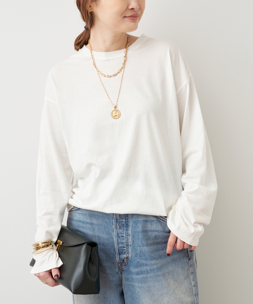 raspail（ラスパイユ）の「【Raspail/ラスパイユ】Longsleeve Cut&Sawn（Tシャツ/カットソー・レディース・ホワイト・FREE）」の7枚目の写真