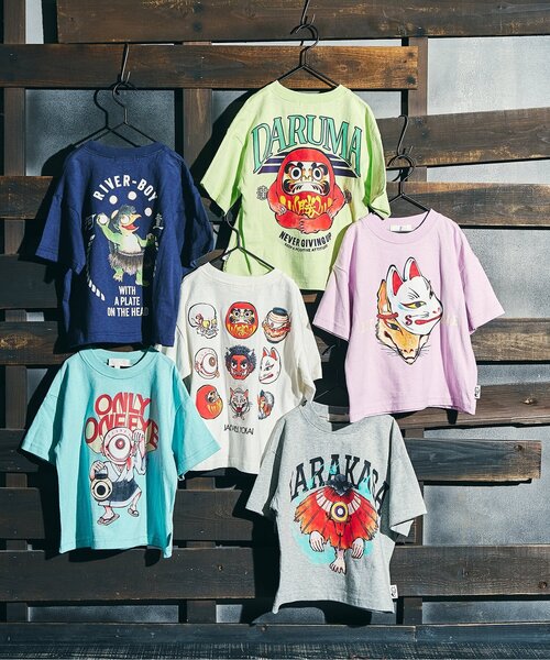 BREEZE(ブリーズ)の「【WEB限定】YOKAI-Tシャツ(Tシャツ/カットソー・キッズ・ラベンダー/ネイビー/オレンジ/ライム/ブラック/エメラルド/グレー/オフホワイト・80/100/120/130/140/150/160/110/90)」の13枚目の写真
