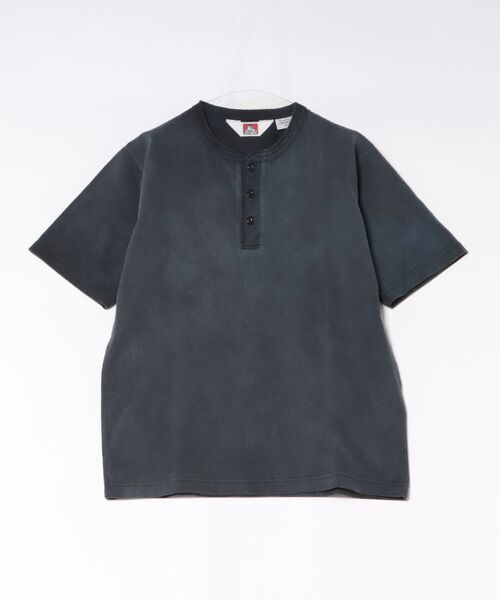 BEN DAVIS(ベンデイビス)の「【BEN DAVIS/ベンデイビス】【最旬ヘンリーネック】スプレーブリーチ Tシャツ 古着風フェード感 肉厚・タフ(Tシャツ/カットソー・メンズ・ブラック・LARGE/X-LARGE/MEDIUM)」の3枚目の写真