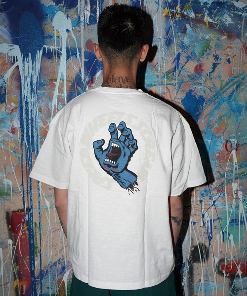 SANTA CRUZ(サンタクルーズ)の「【ムラサキスポーツ限定】SANTA CRUZ サンタクルーズ 半袖 Tシャツ SPEED WHEELS SCREAM SS T 502263407(Tシャツ/カットソー・メンズ・ホワイト/ブラック・M/XL/L)」の4枚目の写真