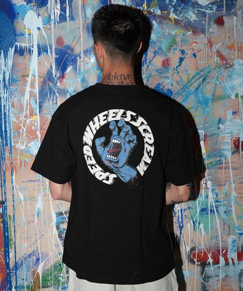SANTA CRUZ(サンタクルーズ)の「【ムラサキスポーツ限定】SANTA CRUZ サンタクルーズ 半袖 Tシャツ SPEED WHEELS SCREAM SS T 502263407(Tシャツ/カットソー・メンズ・ホワイト/ブラック・M/XL/L)」の8枚目の写真