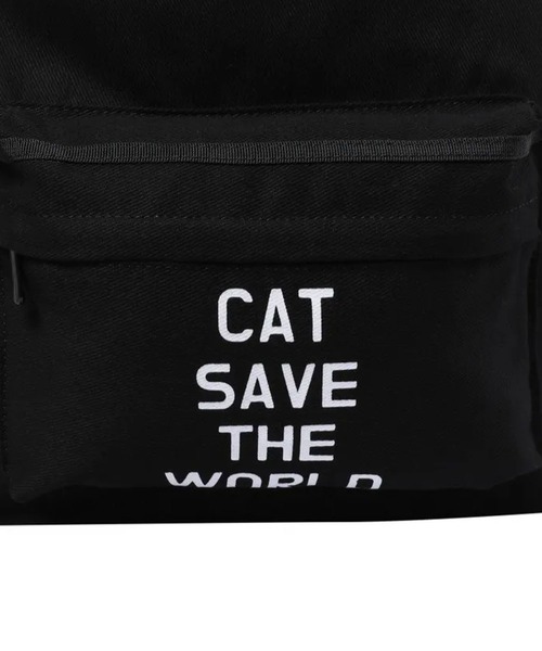 CATSAVETHEWORLD(キャットセーブザワールド)の「◇CATSAVETHEWORLD◇ブランド直輸入正規品/ハニ レタリング ロゴ入り バックパック HANI LETTERING LOGO BACKPACK(バックパック/リュック・レディース・ブラック/レオパード・FREE)」の6枚目の写真