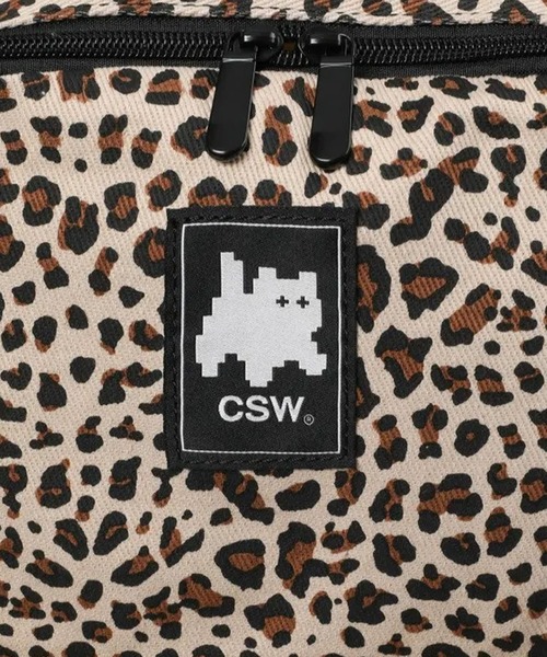 CATSAVETHEWORLD(キャットセーブザワールド)の「◇CATSAVETHEWORLD◇ブランド直輸入正規品/ハニ レタリング ロゴ入り バックパック HANI LETTERING LOGO BACKPACK(バックパック/リュック・レディース・ブラック/レオパード・FREE)」の5枚目の写真