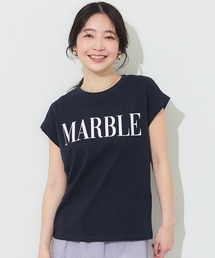 フレンチスリーブプリントTシャツ