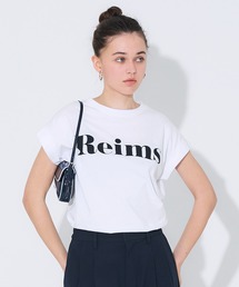 フレンチスリーブプリントTシャツ