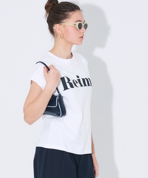coca（coca）（コカ）の「フレンチスリーブプリントTシャツ（Tシャツ/カットソー・レディース・B/ライトピンク/ライトブルー/A/オートミール/ネイビー/チャコール/ベージュ・XL/S/M/L）」の10枚目の写真