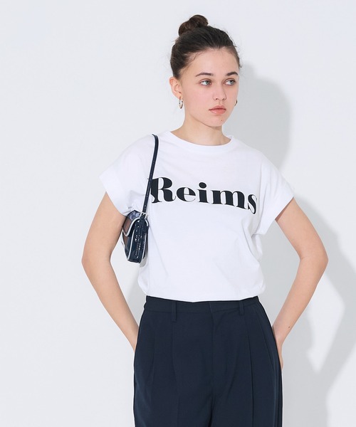 coca（coca）（コカ）の「フレンチスリーブプリントTシャツ（Tシャツ/カットソー・レディース・B/ライトピンク/ライトブルー/A/オートミール/ネイビー/チャコール/ベージュ・XL/S/M/L）」の11枚目の写真