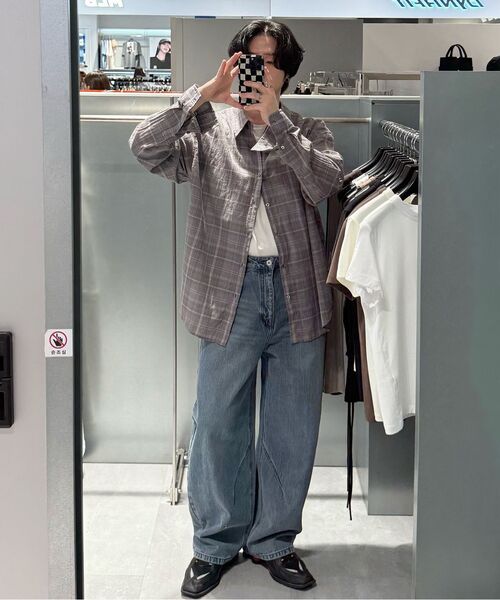 INSILENCE（インサイロンス）の「デミジドシアチェックシャツ グレー（シャツ/ブラウス・レディース・その他・SMALL/MEDIUM//LARGE）」の7枚目の写真
