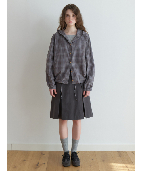 THEMITTEN(ザ・ミトン)の「Hound cotton skirt (charcoal)(スカート・レディース・その他・SMALL/MEDIUM)」の4枚目の写真