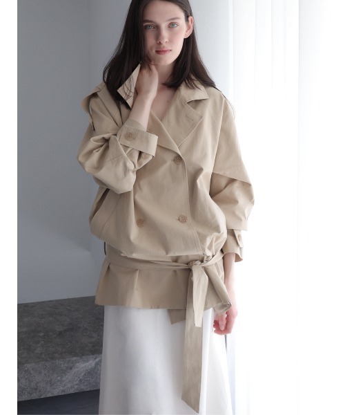 celon(セロン)の「modern short trench coat(トレンチコート・レディース・ベージュ・FREE)」の10枚目の写真
