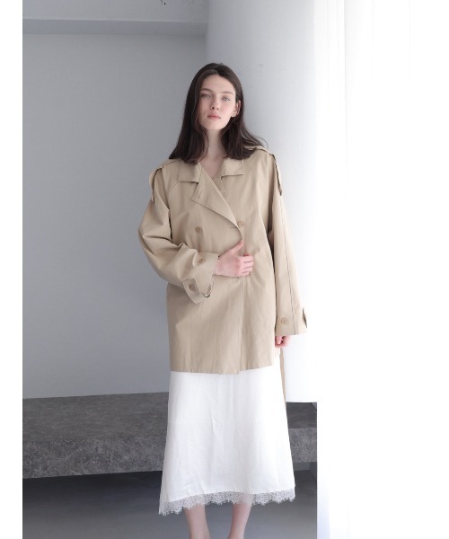 celon(セロン)の「modern short trench coat(トレンチコート・レディース・ベージュ・FREE)」の13枚目の写真