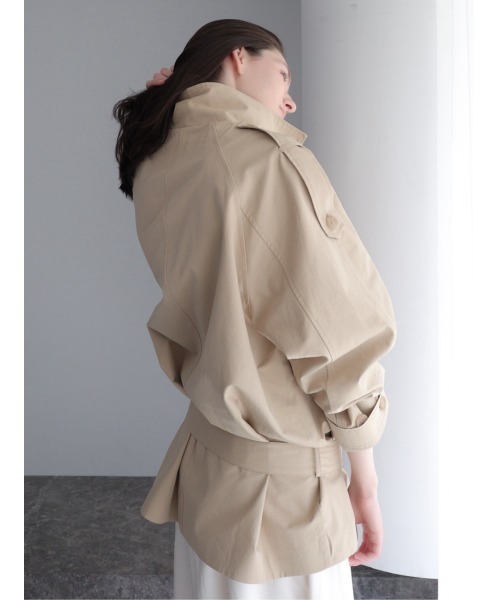 celon(セロン)の「modern short trench coat(トレンチコート・レディース・ベージュ・FREE)」の9枚目の写真