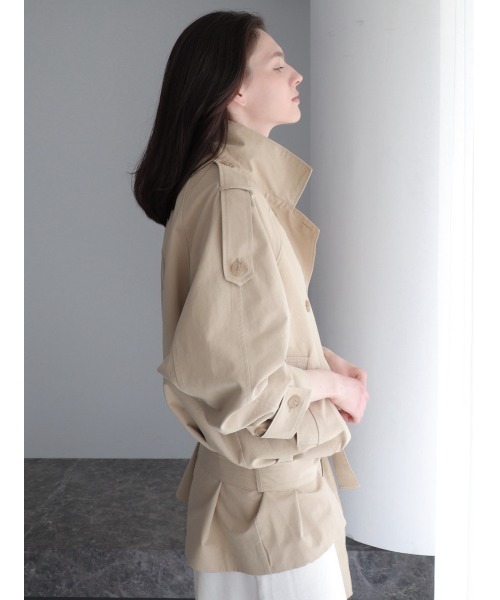 celon(セロン)の「modern short trench coat(トレンチコート・レディース・ベージュ・FREE)」の11枚目の写真