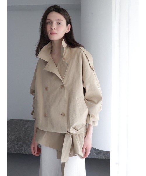 celon(セロン)の「modern short trench coat(トレンチコート・レディース・ベージュ・FREE)」の8枚目の写真