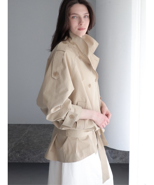 Meline Short Trench Coat 新品 トレンチ コート modern short trench coat（トレンチコート）｜celon（セロン）の