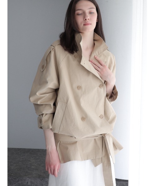 celon(セロン)の「modern short trench coat(トレンチコート・レディース・ベージュ・FREE)」の14枚目の写真