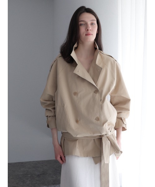 celon(セロン)の「modern short trench coat(トレンチコート・レディース・ベージュ・FREE)」の12枚目の写真