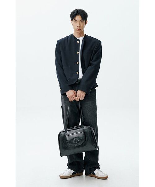 KNITTED（ニッティド）の「カーブドワイドデニムパンツ ウォッシングブラック（デニムパンツ・レディース・その他・M/XL）」の9枚目の写真