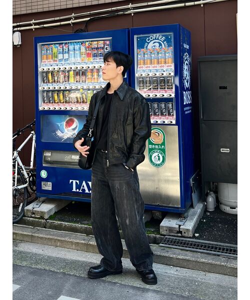 KNITTED（ニッティド）の「カーブドワイドデニムパンツ ウォッシングブラック（デニムパンツ・レディース・その他・M/XL）」の11枚目の写真