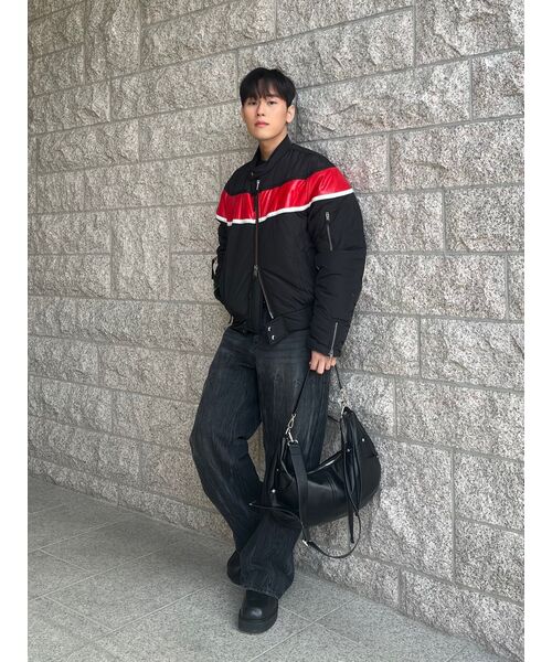 KNITTED（ニッティド）の「カーブドワイドデニムパンツ ウォッシングブラック（デニムパンツ・レディース・その他・M/XL）」の15枚目の写真