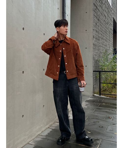 KNITTED（ニッティド）の「カーブドワイドデニムパンツ ウォッシングブラック（デニムパンツ・レディース・その他・M/XL）」の17枚目の写真