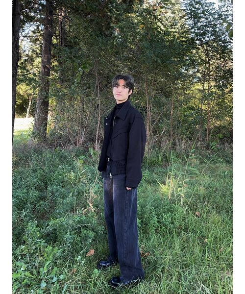 KNITTED（ニッティド）の「カーブドワイドデニムパンツ ウォッシングブラック（デニムパンツ・レディース・その他・M/XL）」の19枚目の写真