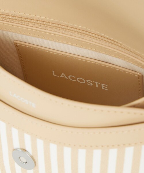 LACOSTE(ラコステ)の「サマーパック テニスボールモチーフキャンバスショルダーバッグ(ハンドバッグ・レディース・ナチュラル・FREE)」の5枚目の写真