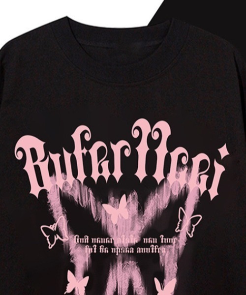 Mela(メラ)の「オーバーサイズグラフィックTシャツ(Tシャツ/カットソー・レディース・ホワイト/ブラック・M/L)」の5枚目の写真