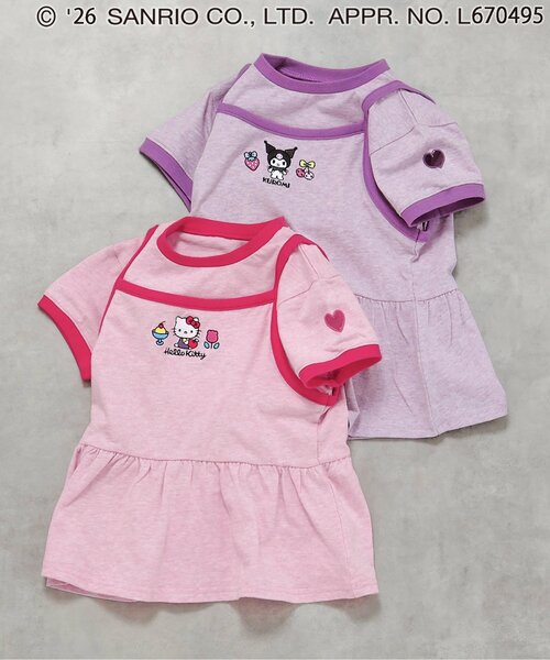 sanrio(サンリオ)の「サンリオキャラクターズ リンガードッキングチュニック(Tシャツ/カットソー・キッズ・パープル/ピンク・90/100/110/120/130/140)」の11枚目の写真