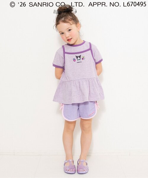 sanrio(サンリオ)の「サンリオキャラクターズ リンガードッキングチュニック(Tシャツ/カットソー・キッズ・パープル/ピンク・90/100/110/120/130/140)」の5枚目の写真