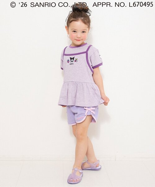 sanrio(サンリオ)の「サンリオキャラクターズ リンガードッキングチュニック(Tシャツ/カットソー・キッズ・パープル/ピンク・90/100/110/120/130/140)」の6枚目の写真