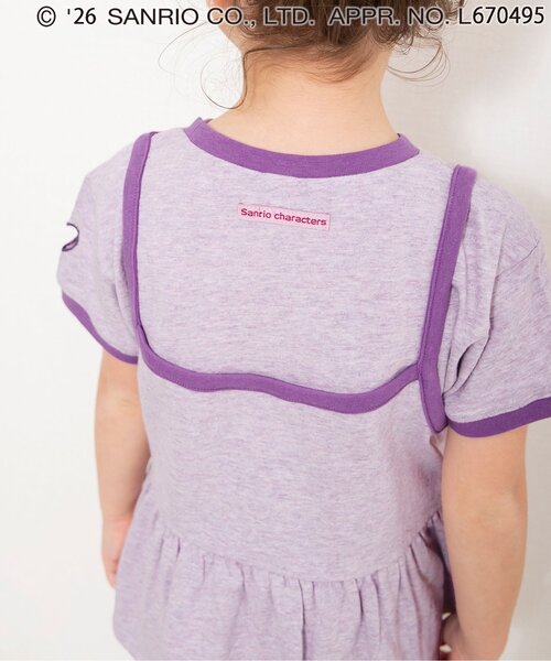 sanrio(サンリオ)の「サンリオキャラクターズ リンガードッキングチュニック(Tシャツ/カットソー・キッズ・パープル/ピンク・90/100/110/120/130/140)」の8枚目の写真