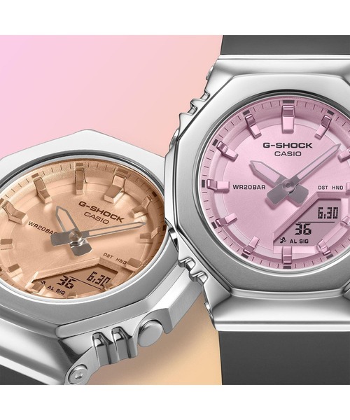 G-SHOCK(ジーショック)の「GM-S2110シリーズ / GM-S2110SR-1AJF(アナログ腕時計・レディース・ブラック×ピンク・FREE)」の6枚目の写真