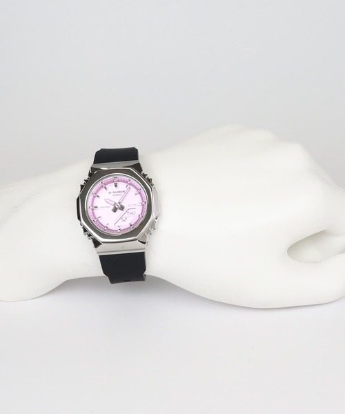 G-SHOCK(ジーショック)の「GM-S2110シリーズ / GM-S2110SR-1AJF(アナログ腕時計・レディース・ブラック×ピンク・FREE)」の8枚目の写真