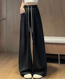 ギャザーワイドイージーパンツ