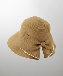 HUIT bouquet（ユイット）の「パールトリム リボンスリット ハット HUIT（ハット）」