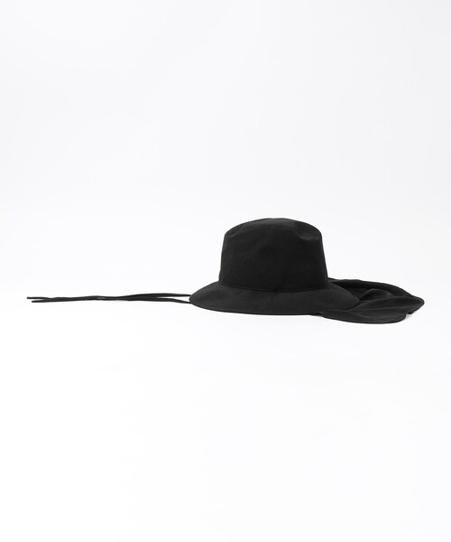 KIJIMA TAKAYUKI(キジマ タカユキ)の「KIJIMA TAKAYUKI DETACHABLE SUNSHADE SOFT HAT ソフトハット(ハット・レディース・ブラック/キャメル・1)」の5枚目の写真