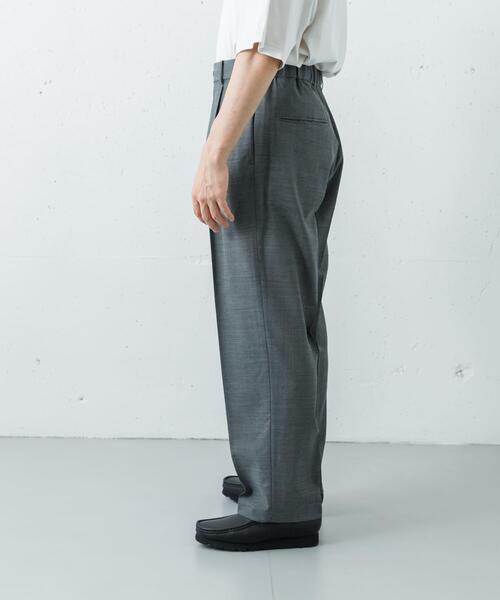 URBAN RESEARCH(アーバンリサーチ)の「ATON WOOL GAUZE EASY PANTS(その他パンツ・メンズ・ネイビー/グレー・6/4)」の4枚目の写真