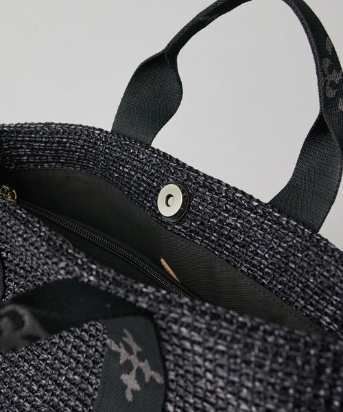 russet(ラシット)の「ナイロンラフィアデイリーミニトートバッグ(トートバッグ・レディース・ブラック/ダークブラウン/アイボリー・FREE)」の22枚目の写真