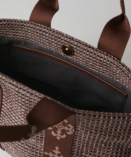 russet(ラシット)の「ナイロンラフィアデイリーミニトートバッグ(トートバッグ・レディース・ブラック/ダークブラウン/アイボリー・FREE)」の11枚目の写真