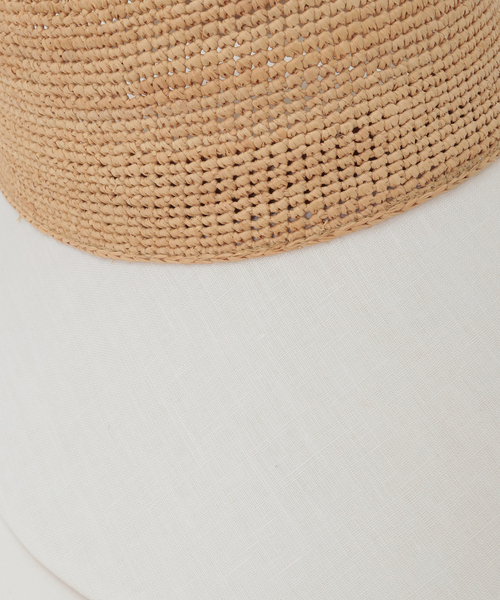 martinique(マルティニーク)の「【Helen Kaminski/ヘレンカミンスキー】Blaise Raffia & Linen Cap(ハット・レディース・ナチュラル・FREE)」の5枚目の写真