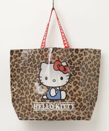 sanrio（サンリオ）の「【Sanrio/サンリオ】レオパード柄 キャラクター ショッパー トートバッグ (ハローキティ、クロミ、シナモロール)（エコバッグ/サブバッグ）」