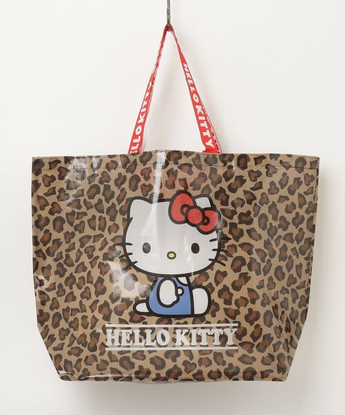 sanrio（サンリオ）の「【Sanrio/サンリオ】レオパード柄 キャラクター ショッパー トートバッグ (ハローキティ、クロミ、シナモロール)（エコバッグ/サブバッグ・レディース・ブラウン系その他2/ブラウン系その他/ブラウン系その他4/ブラウン系その他3・FREE）」の3枚目の写真